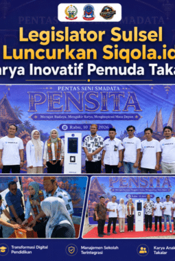 Legislator Sulsel Luncurkan Siqola.id, Karya Inovatif Pemuda Takalar