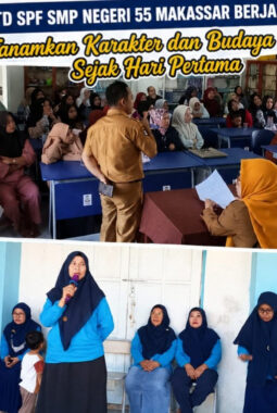 MPLS Ramah 2026 UPTD SPF SMP Negeri 55 Makassar Berjalan Sukses, Tanamkan Karakter dan Budaya Sekolah Sejak Hari Pertama